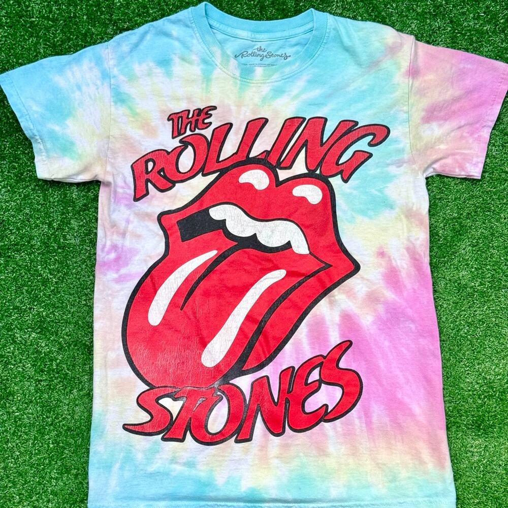 The Rolling Stones Tie Dye T Shirt Vintage Rock Band